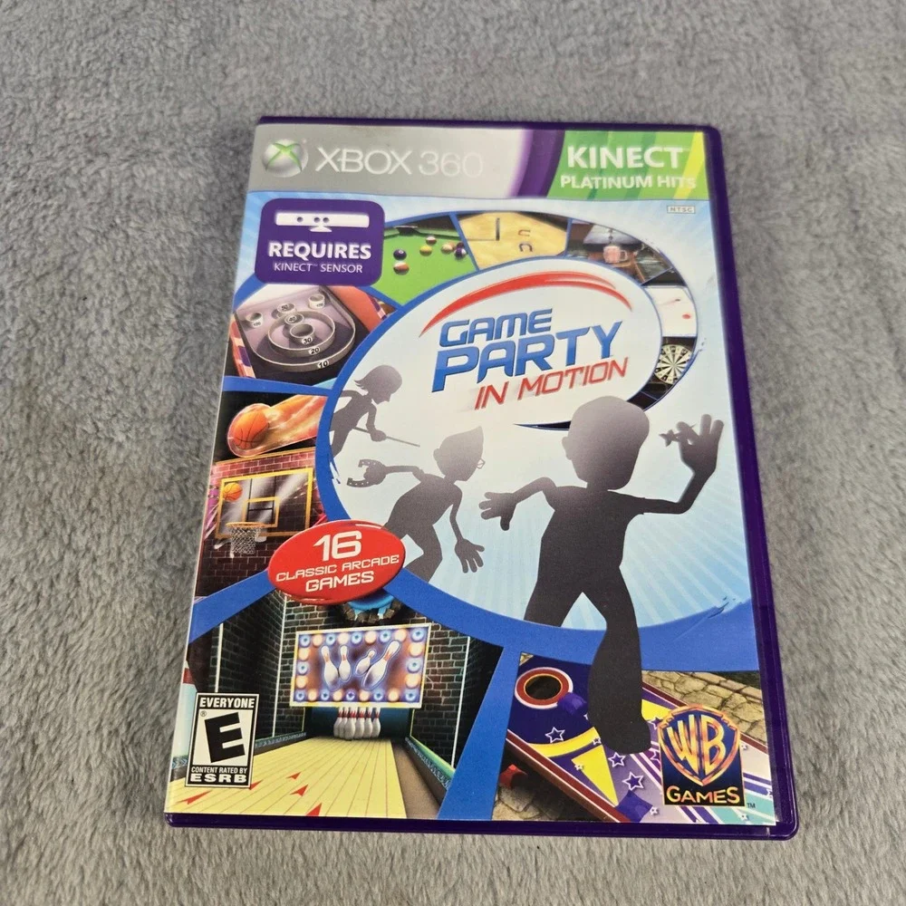 Game Party In Motion Xbox 360 Kinect Platinum Hits Arcade Games Tested Works